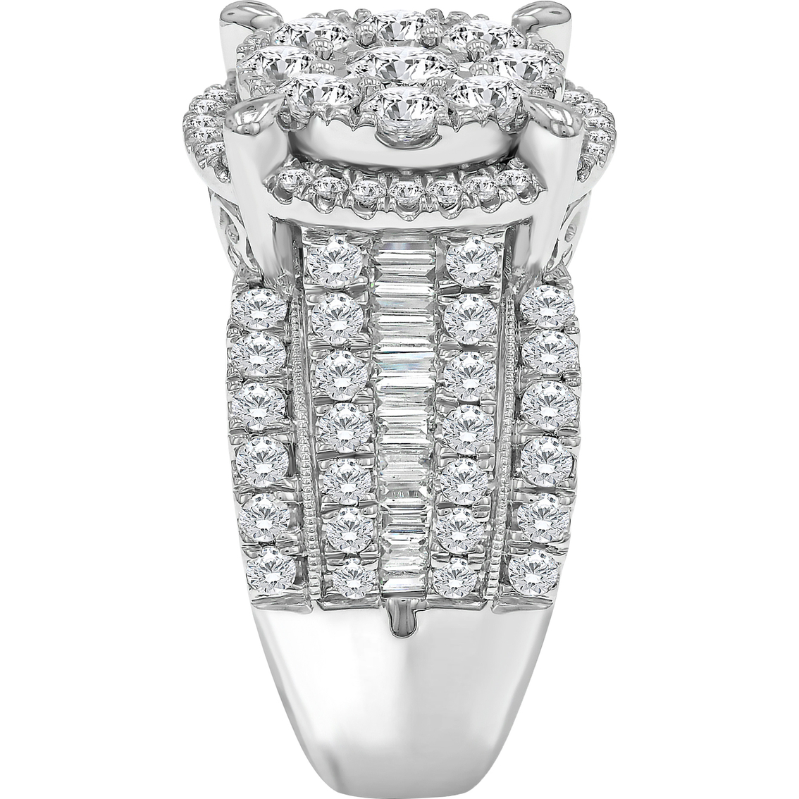 10K White Gold 3 CTW Diamond Ring Size 7 - Image 3 of 4