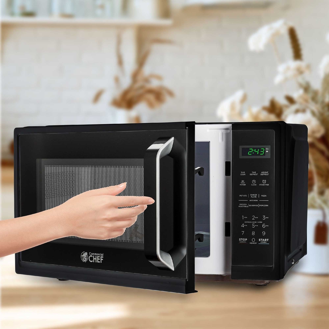 Commercial Chef 0.9 Cu. Ft. Countertop Microwave Oven - Image 5 of 7