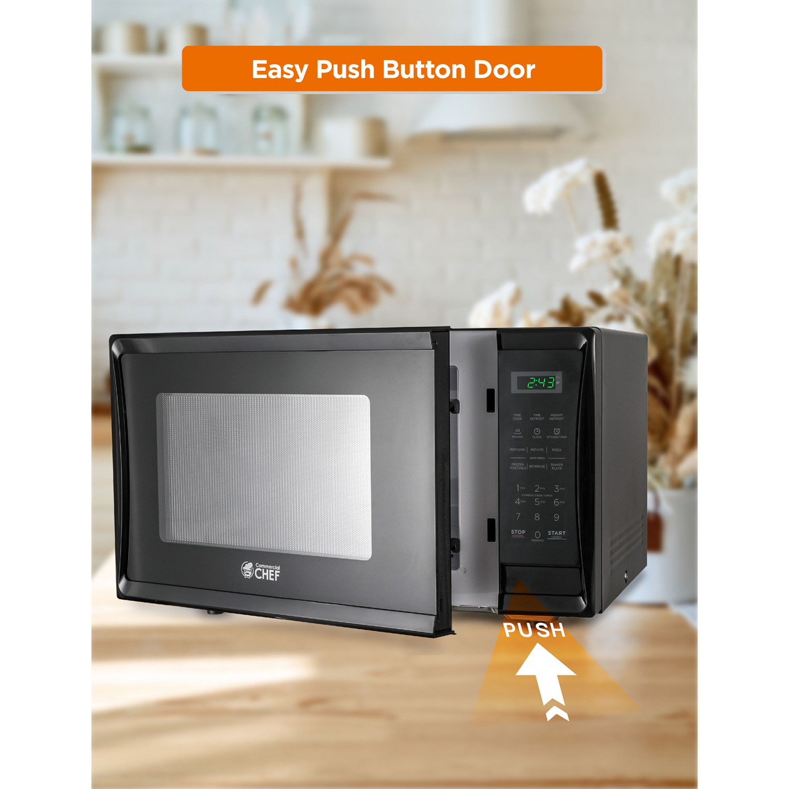 Commercial Chef 1.1 Cu. Ft. Countertop Microwave Oven - Image 5 of 7