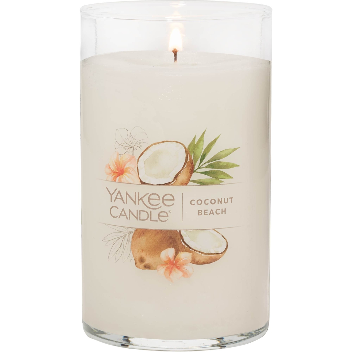 Yankee Candle Coconut Beach Signature Medium Pillar Candle - Image 2 of 2