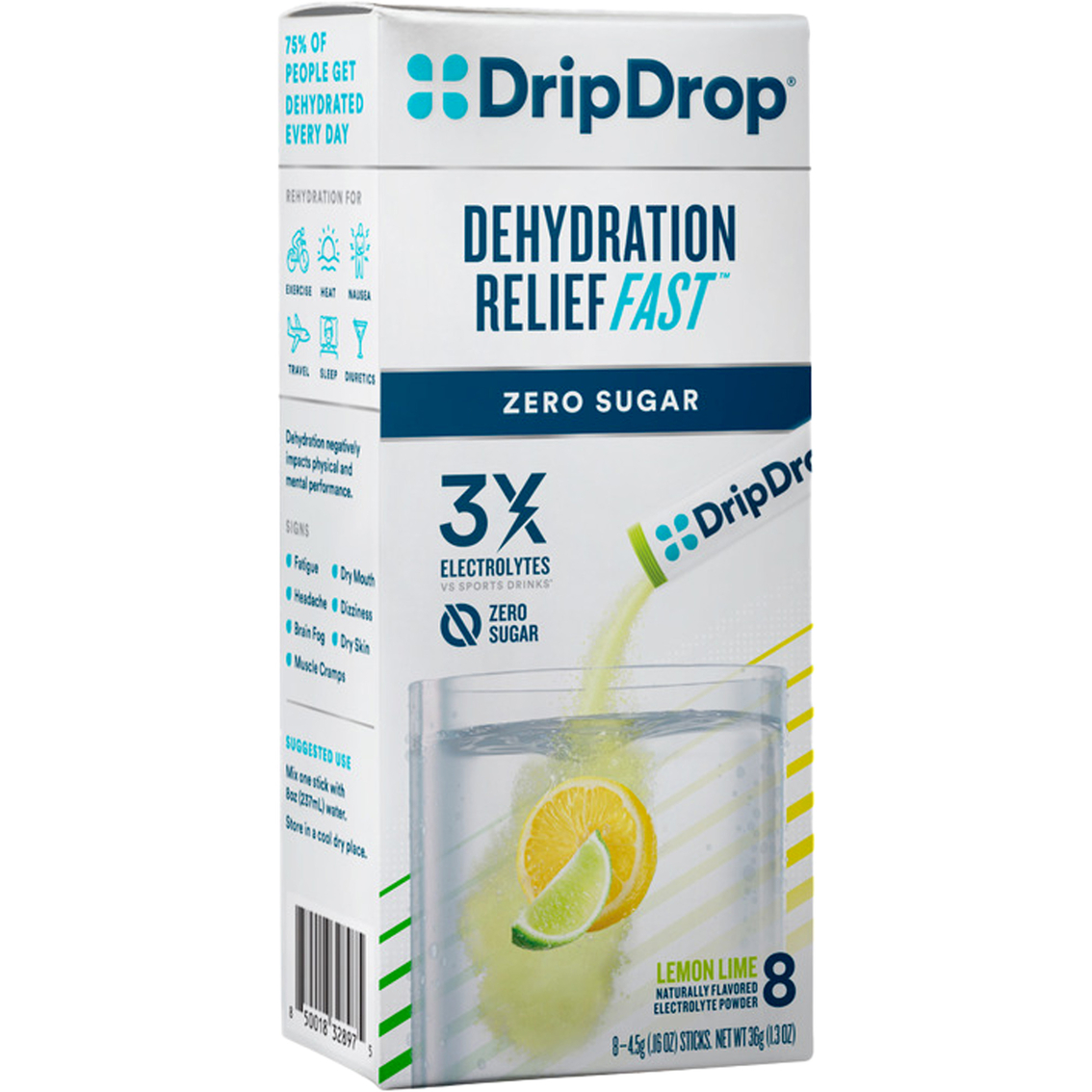 DripDrop Zero Lemon Lime 8 pk. - Image 4 of 8