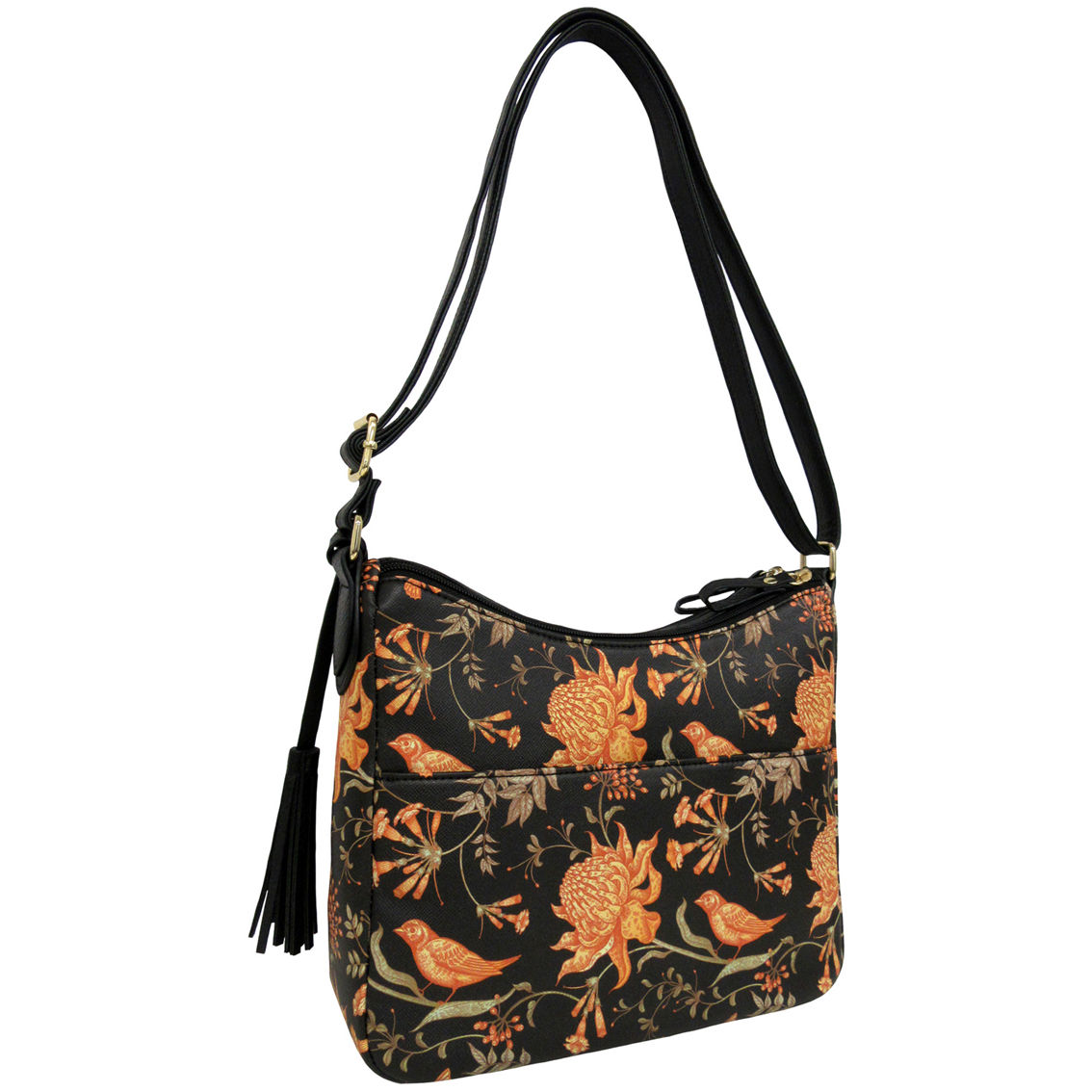 Bueno of California Grainy Top Zipper Hobo Crossbody Bag - Image 2 of 3