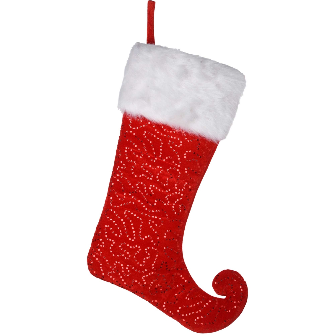National Tree Company 21 in. General Store Collection Jester Style Red Stocking