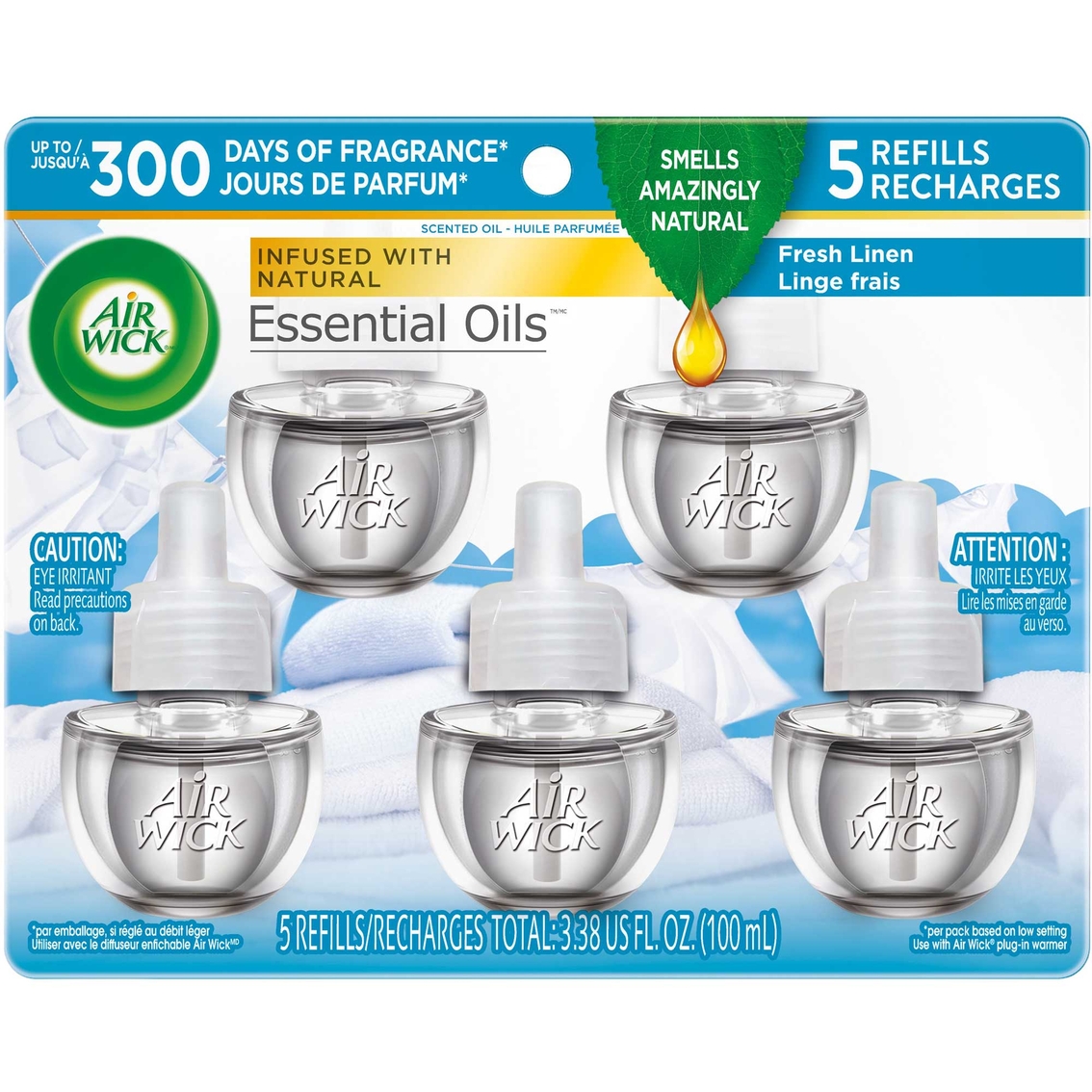 Air Wick Fresh Linen Scented Oil Refills 5 ct.