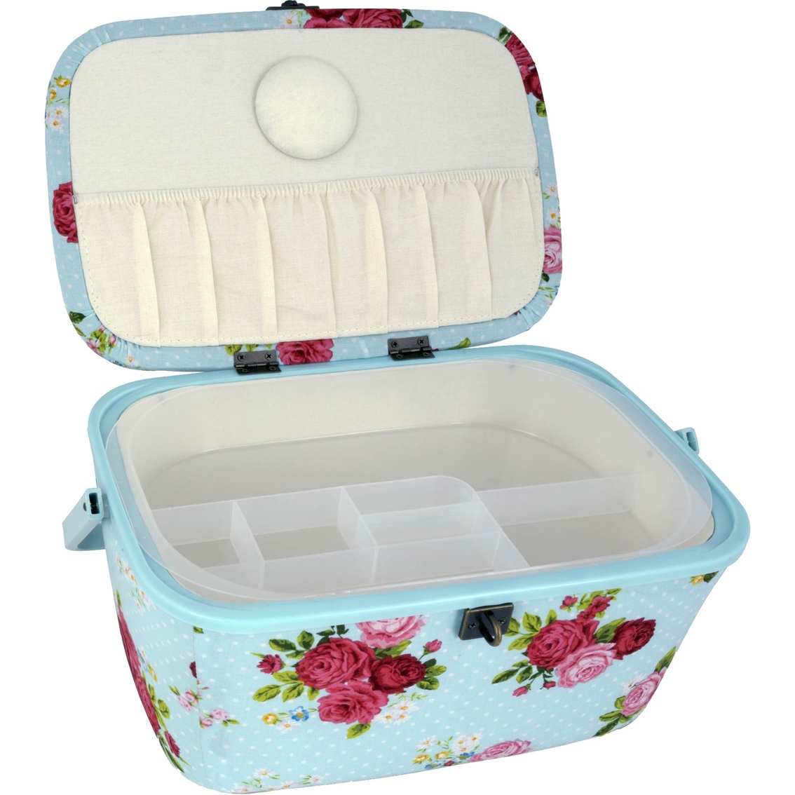 Dritz Oval Sewing Basket, Large - Image 2 of 3