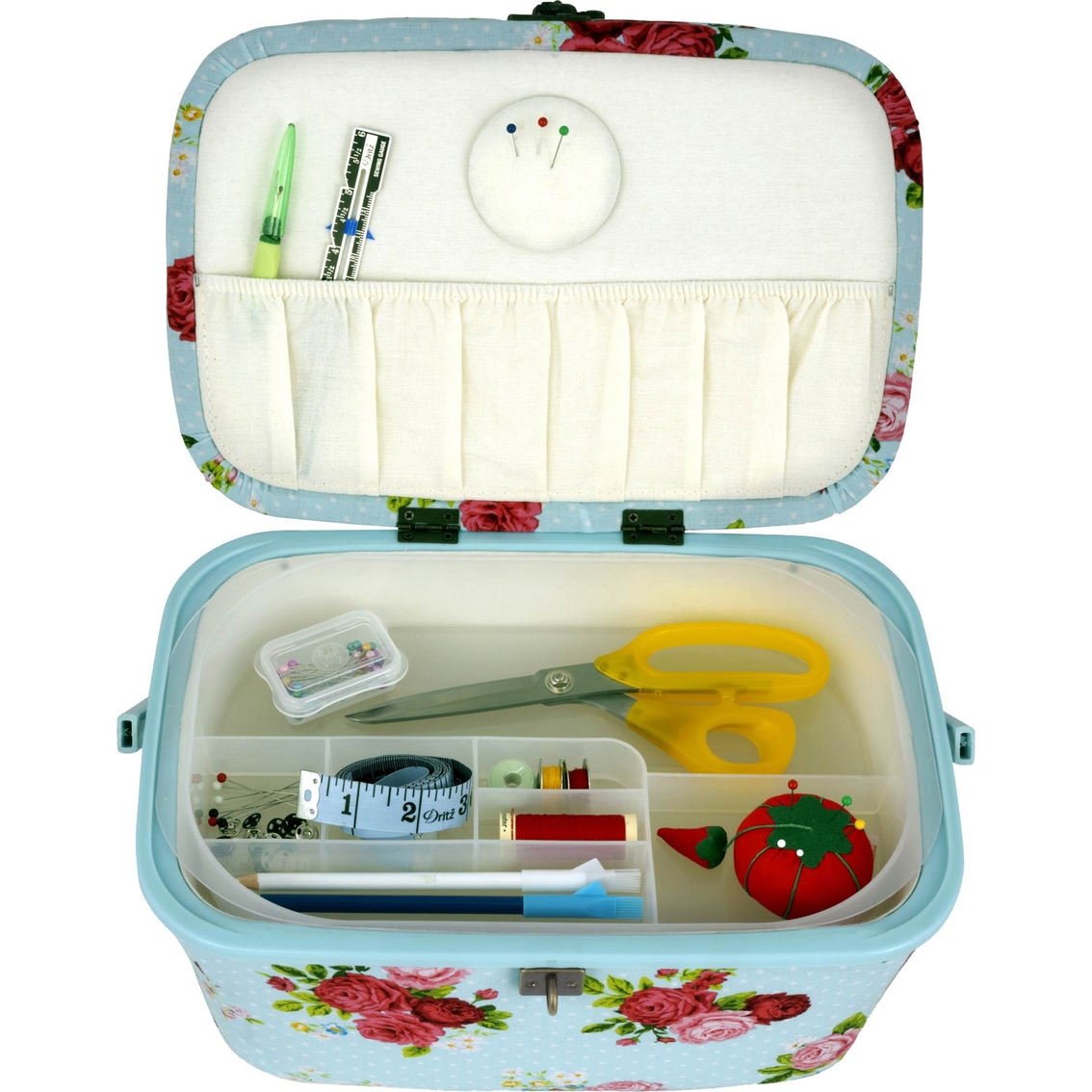 Dritz Oval Sewing Basket, Large - Image 3 of 3