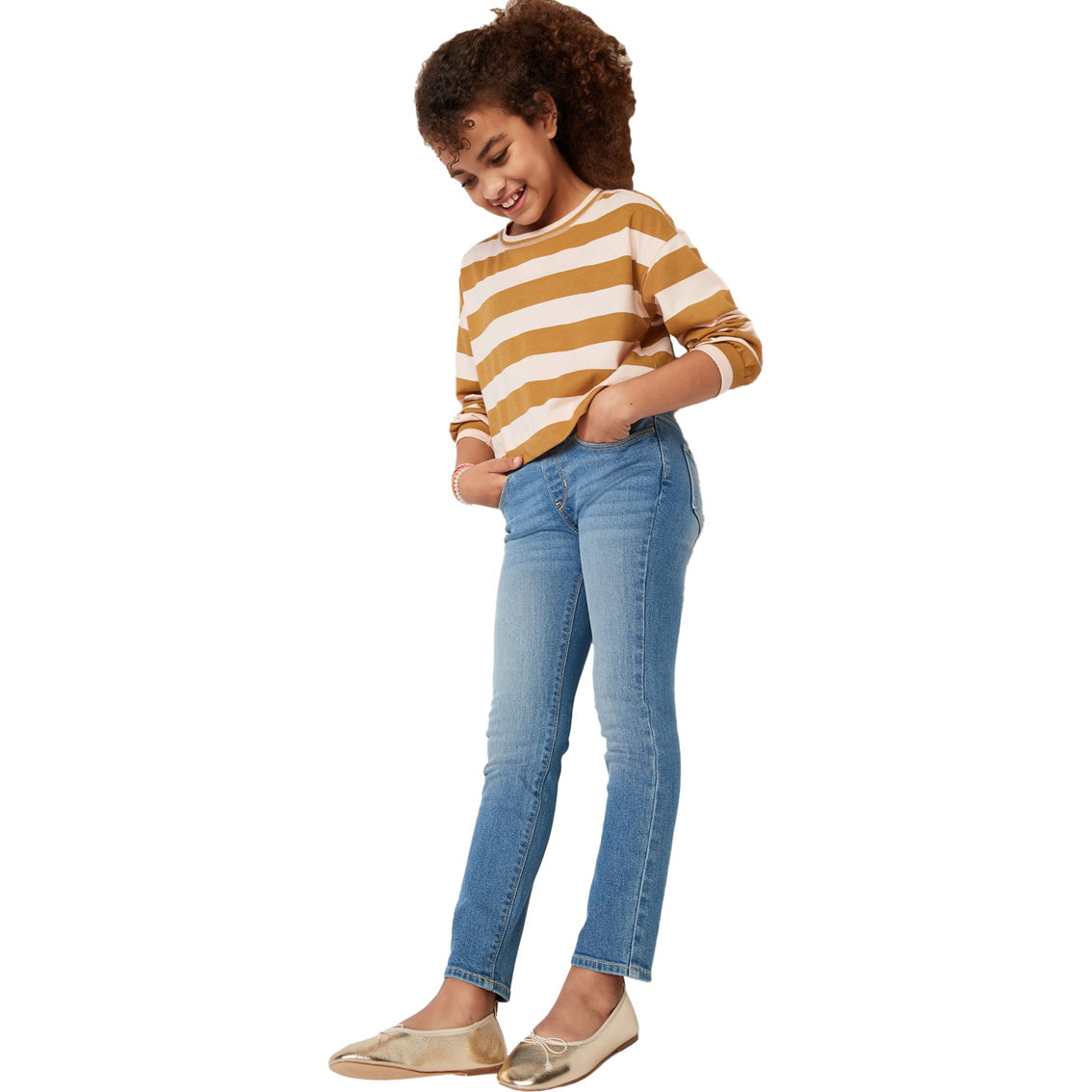 Old Navy Little Girls / Girls Pull On Jeans - Image 4 of 4