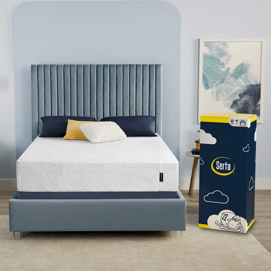 Serta Sheep Dreams Medium 12 in. Memory Foam Mattress - Image 3 of 6