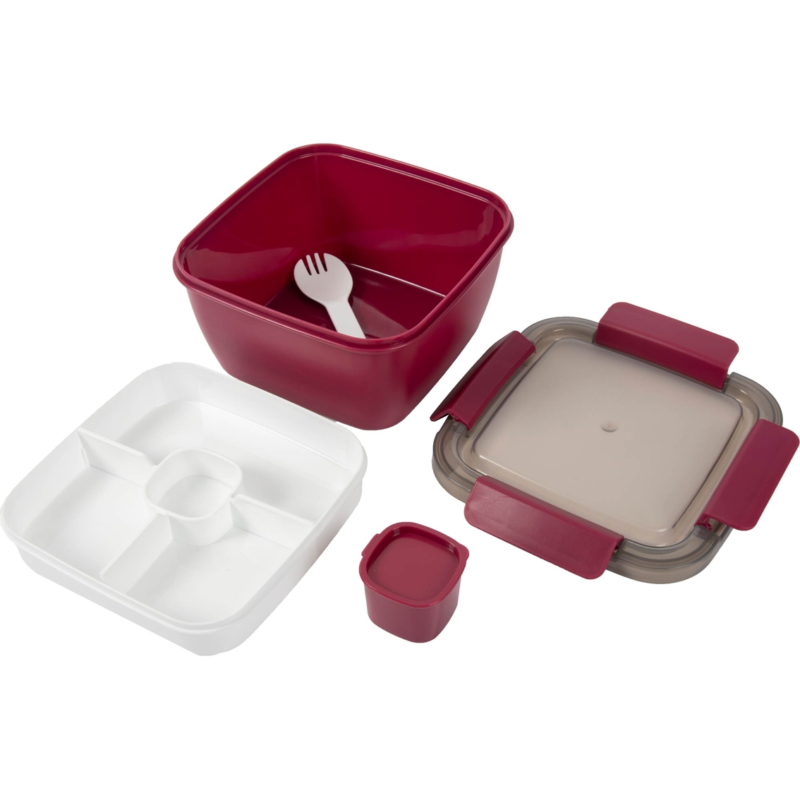Spice by Tia Mowry Spicy Thyme 6.75 in. Lunch Kit with Spork and Locking Lid - Image 2 of 2