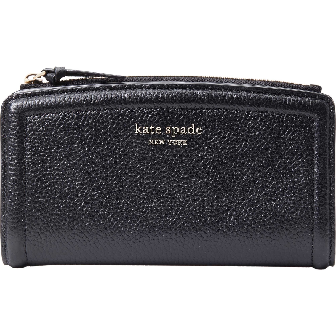 Kate Spade New York Knott Pebbled Leather Zip Slim Wallet - Image 1 of 2
