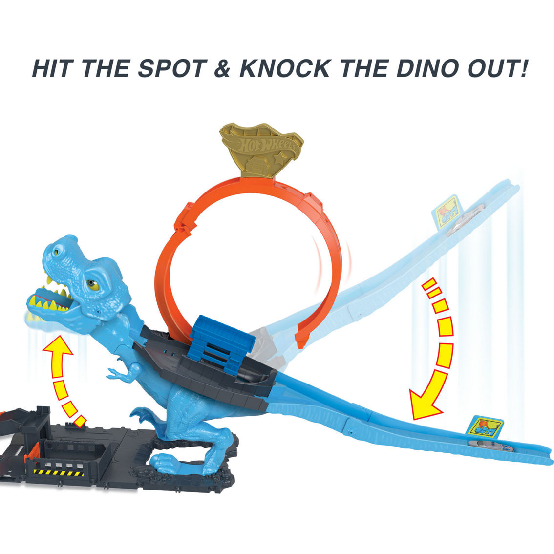 Hot Wheels City T-Rex Chomp Down Playset - Image 6 of 9