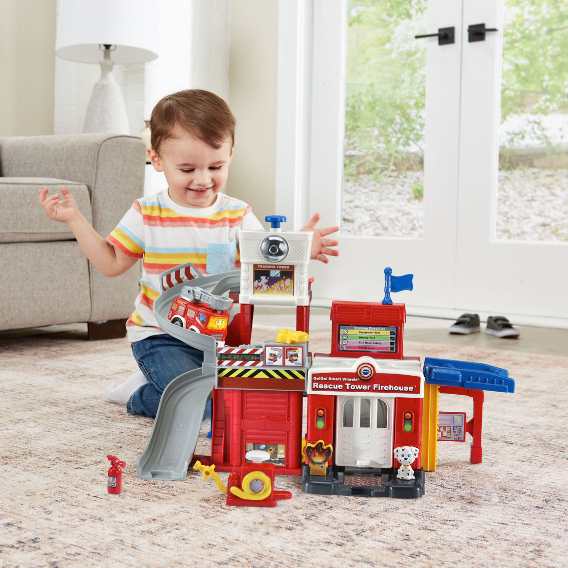 Vtech Go! Go! Smart Wheels Rescue Tower Firehouse Playset - Image 6 of 7