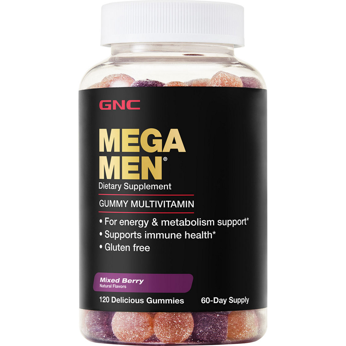 GNC Mega Men Gummy Multivitamin 120 ct. - Image 1 of 2