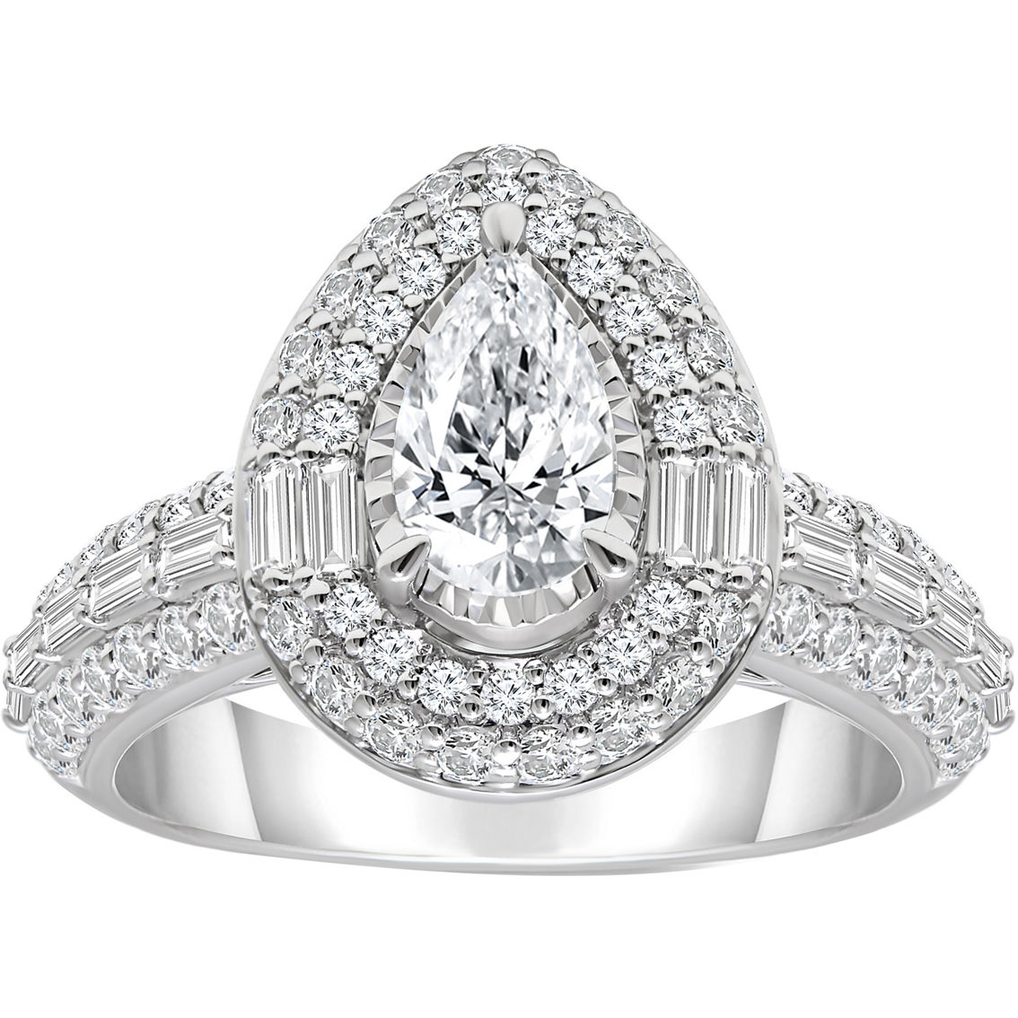 Ray of Brilliance 14K Gold 2 CTW IGI Certified Lab Grown Diamond Bridal Ring Size 7