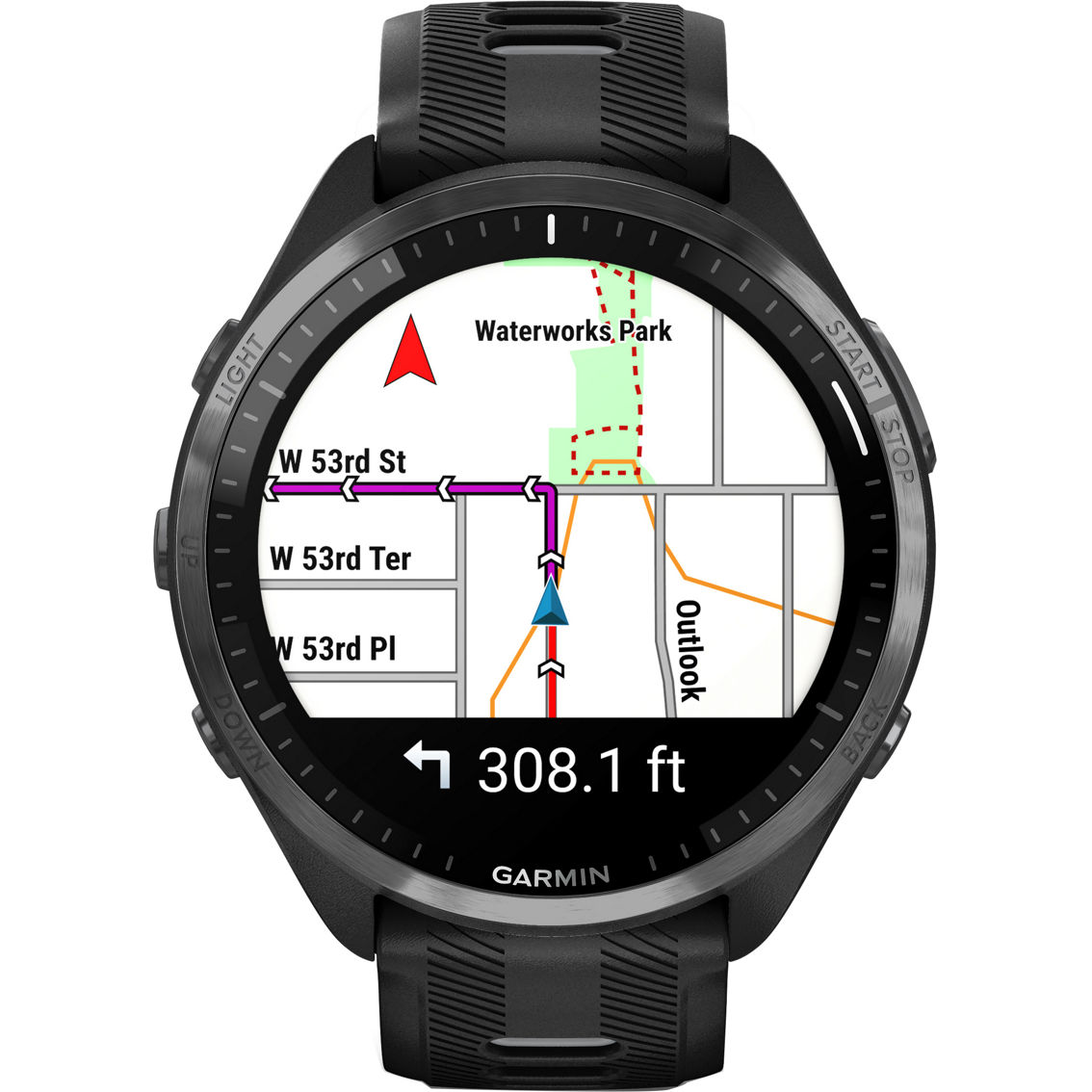 Garmin Forerunner 965 Carbon Gray DLC Titanium Bezel with Black Case Smartwatch - Image 7 of 8