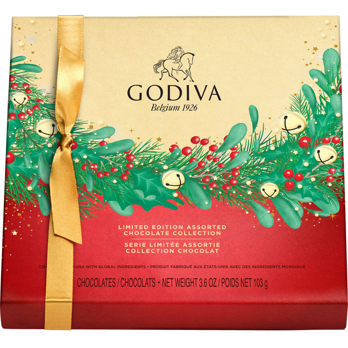 Godiva Holiday Garland Gold 9 pc. Gift Box