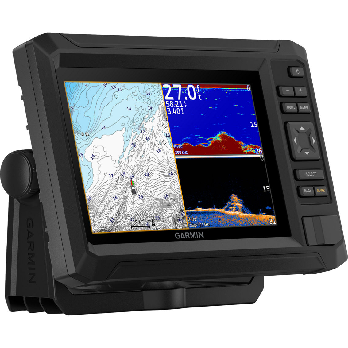 Garmin Echomap UHD2 73cv Navionics+ U.S. Inland Content with GT20-TM Transducer - Image 4 of 7