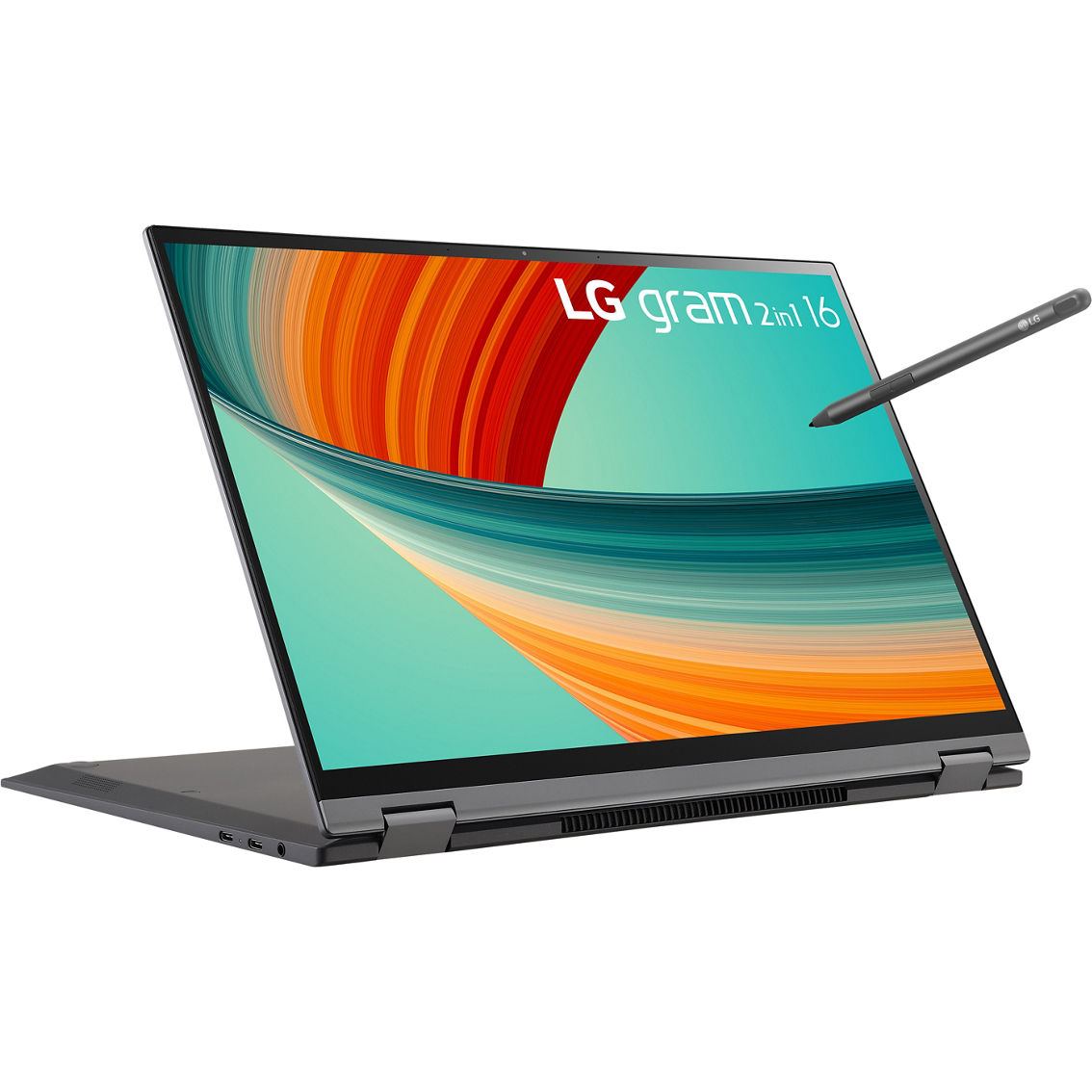 LG gram 16 in. Intel Evo Core i7 2.2GHz 16GB RAM 2TB SSD 2-in-1 Laptop - Image 8 of 9