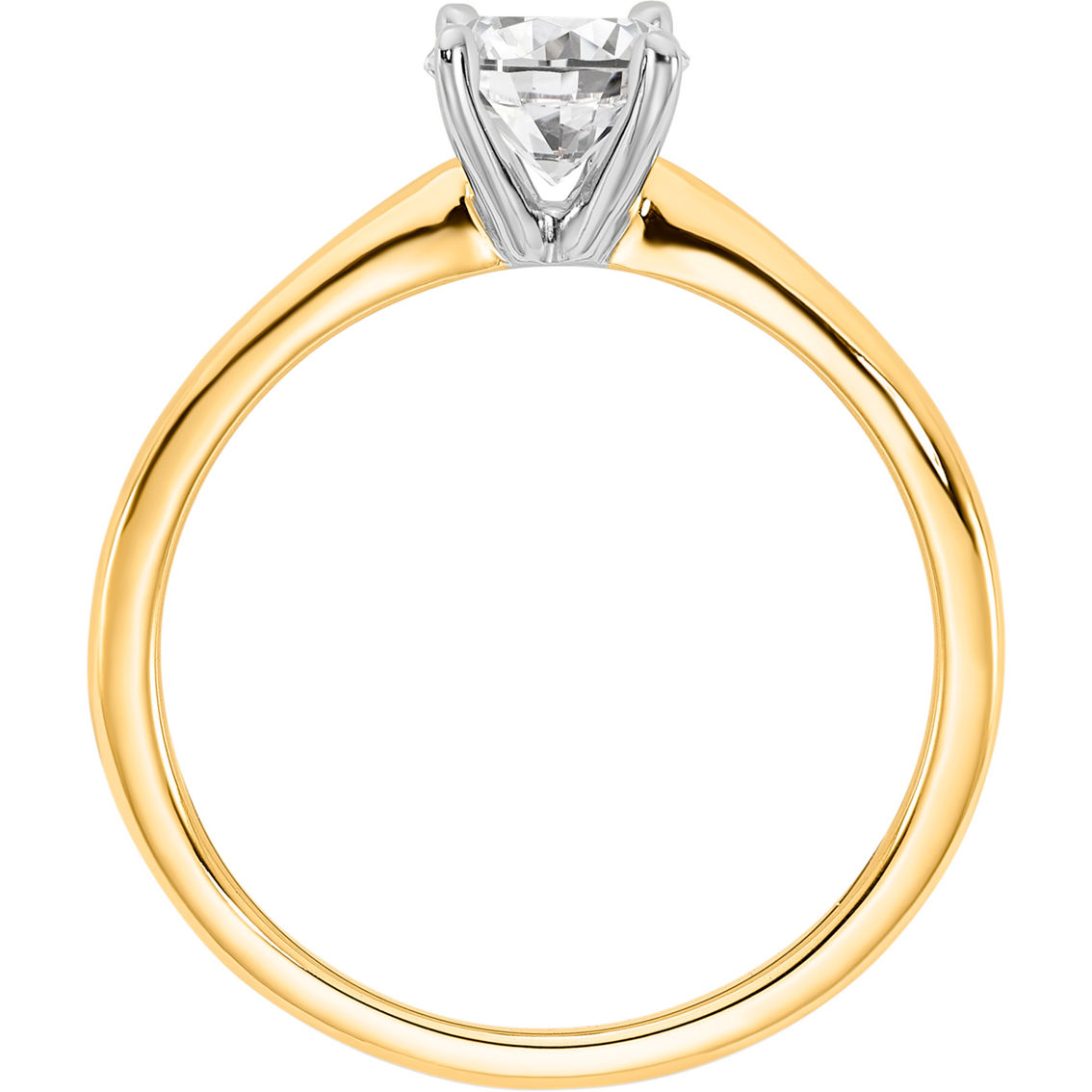 True Origin 14K Gold 3/4 ct. Certified Oval Lab Grown Diamond Solitaire Ring - Image 3 of 4