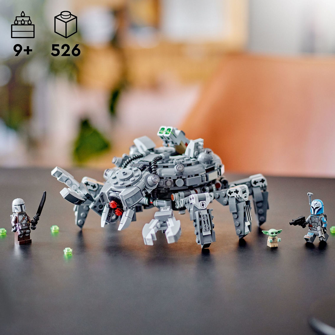 LEGO Star Wars: The Mandalorian Spider Tank Building Toy Set 75361 - Image 9 of 10