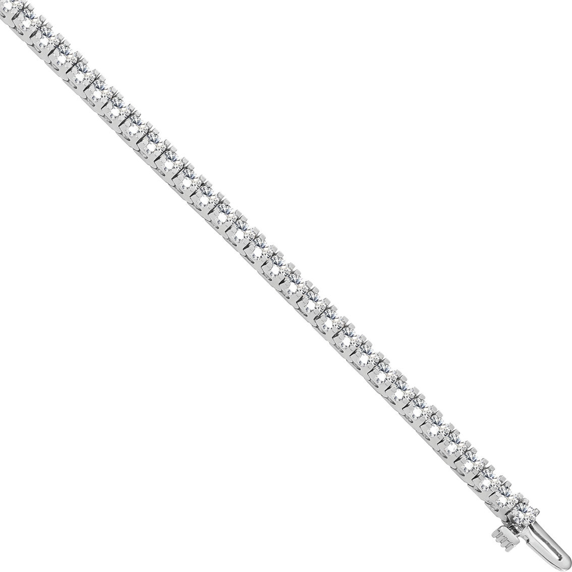 True Origin 14K 2 1/6 CTW Lab Grown Diamond Round Tennis Bracelet Certified - Image 3 of 4