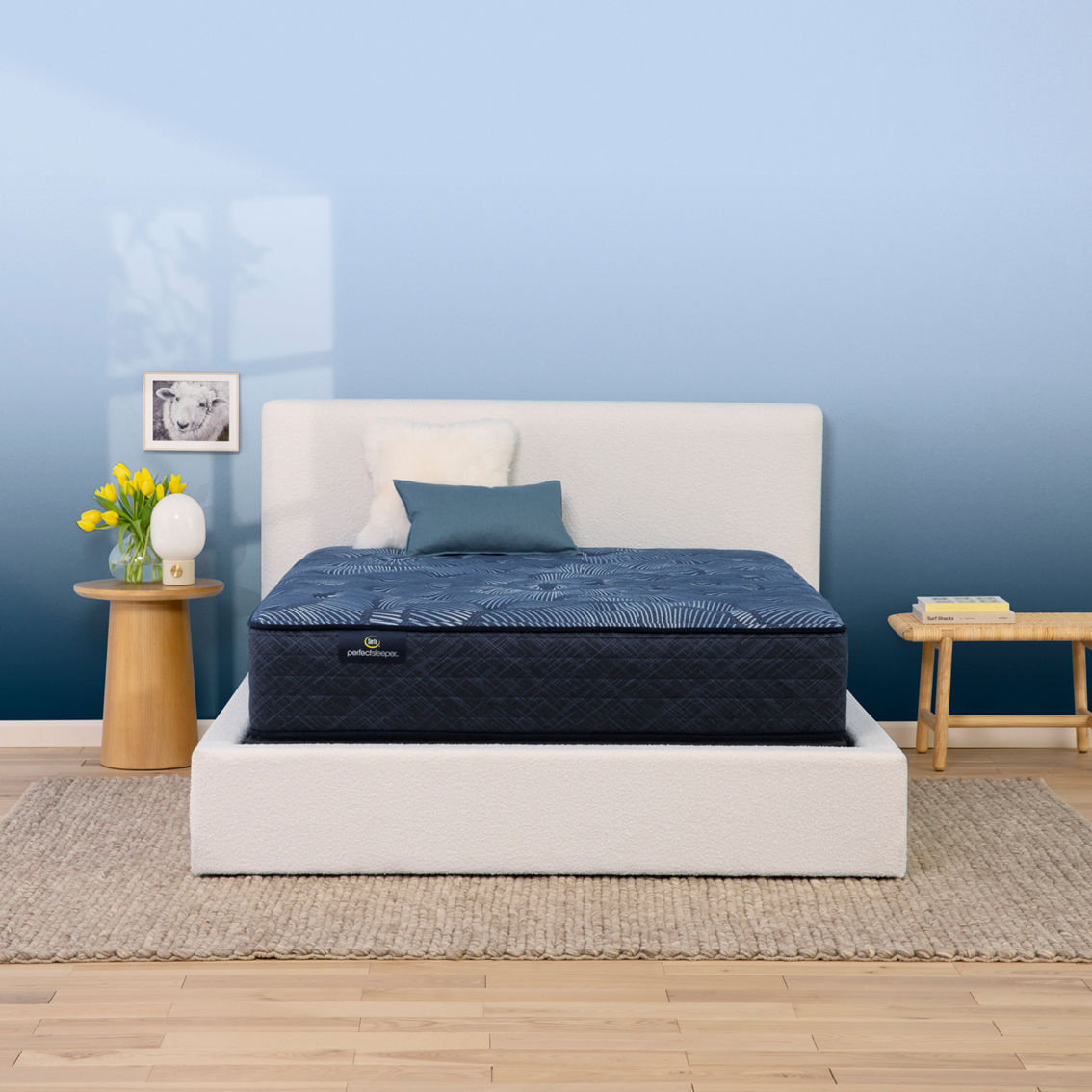 Serta Perfect Sleeper Cobalt Calm 13.25 in. Plush Mattress - Image 2 of 4