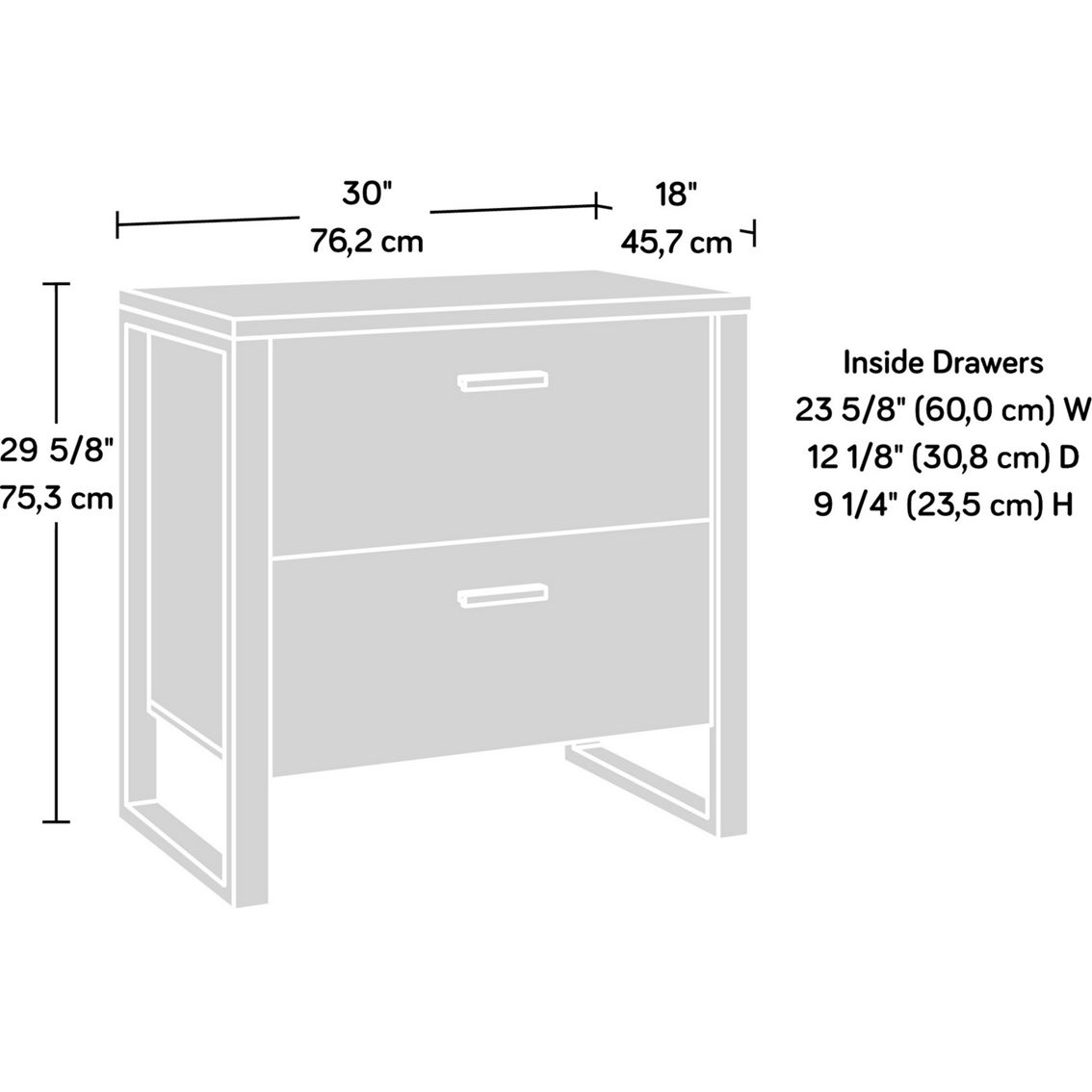Sauder 2-Drawer Lateral File Cabinet - Image 2 of 2