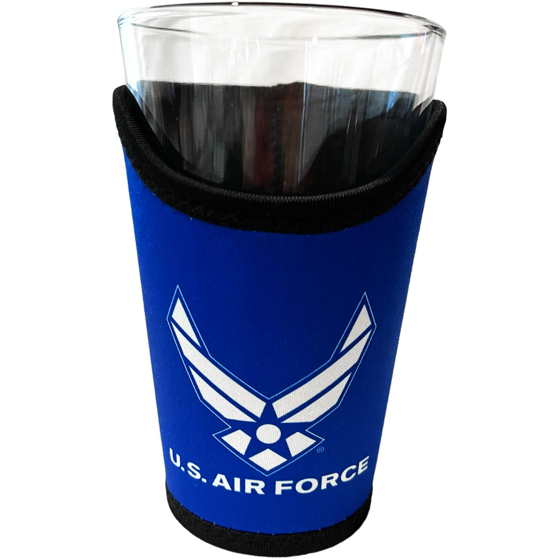 KaDNZ US Air Force Pint Glass Koozie 16 oz.