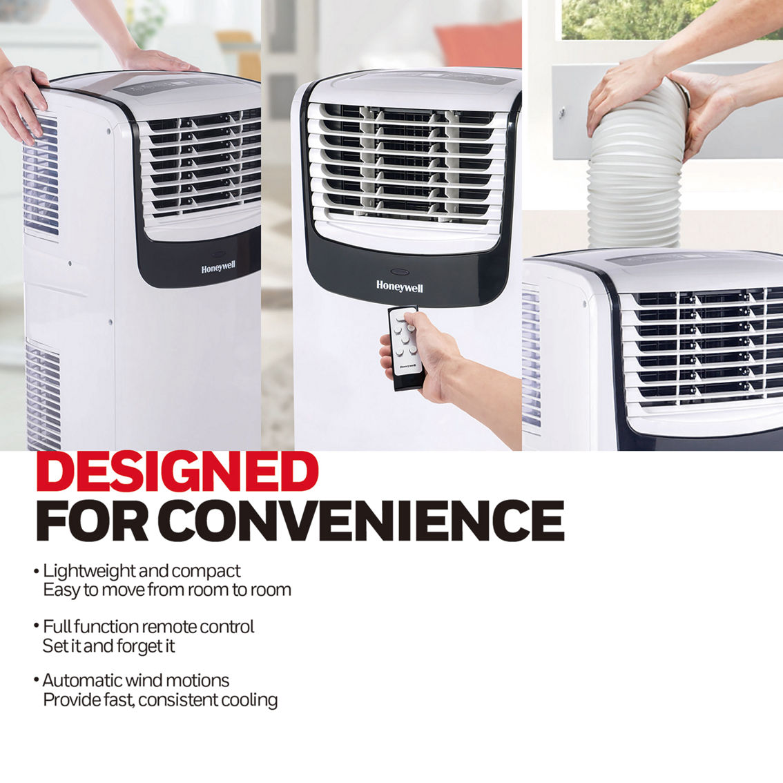 Honeywell 10,000 BTU Portable Air Conditioner with Dehumidifier and Fan - Image 5 of 8