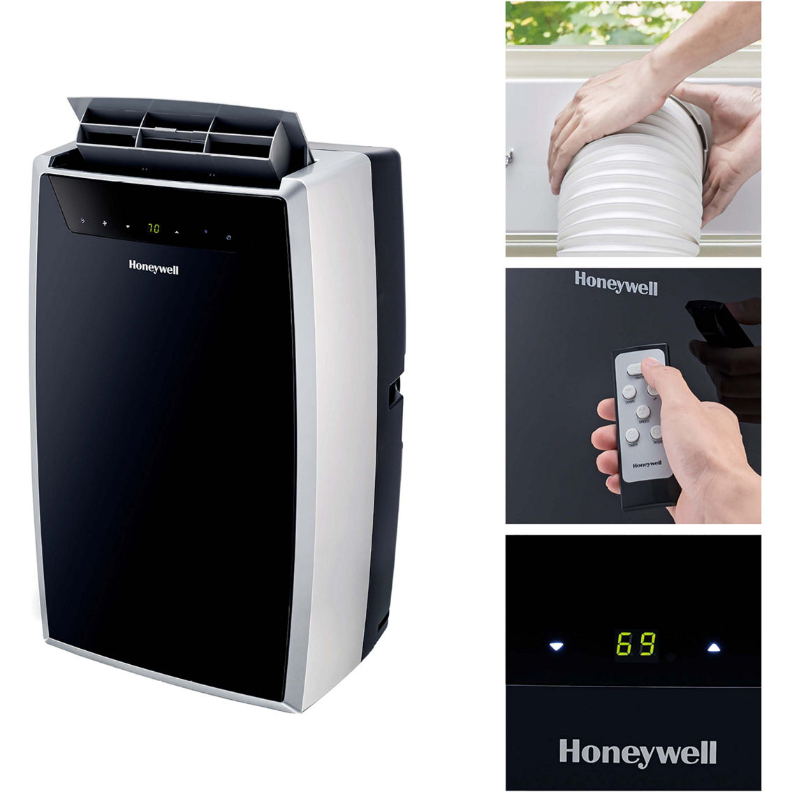 Honeywell 14,000 BTU Heat and Cool Portable Air Conditioner, Dehumidifier and Fan - Image 2 of 9