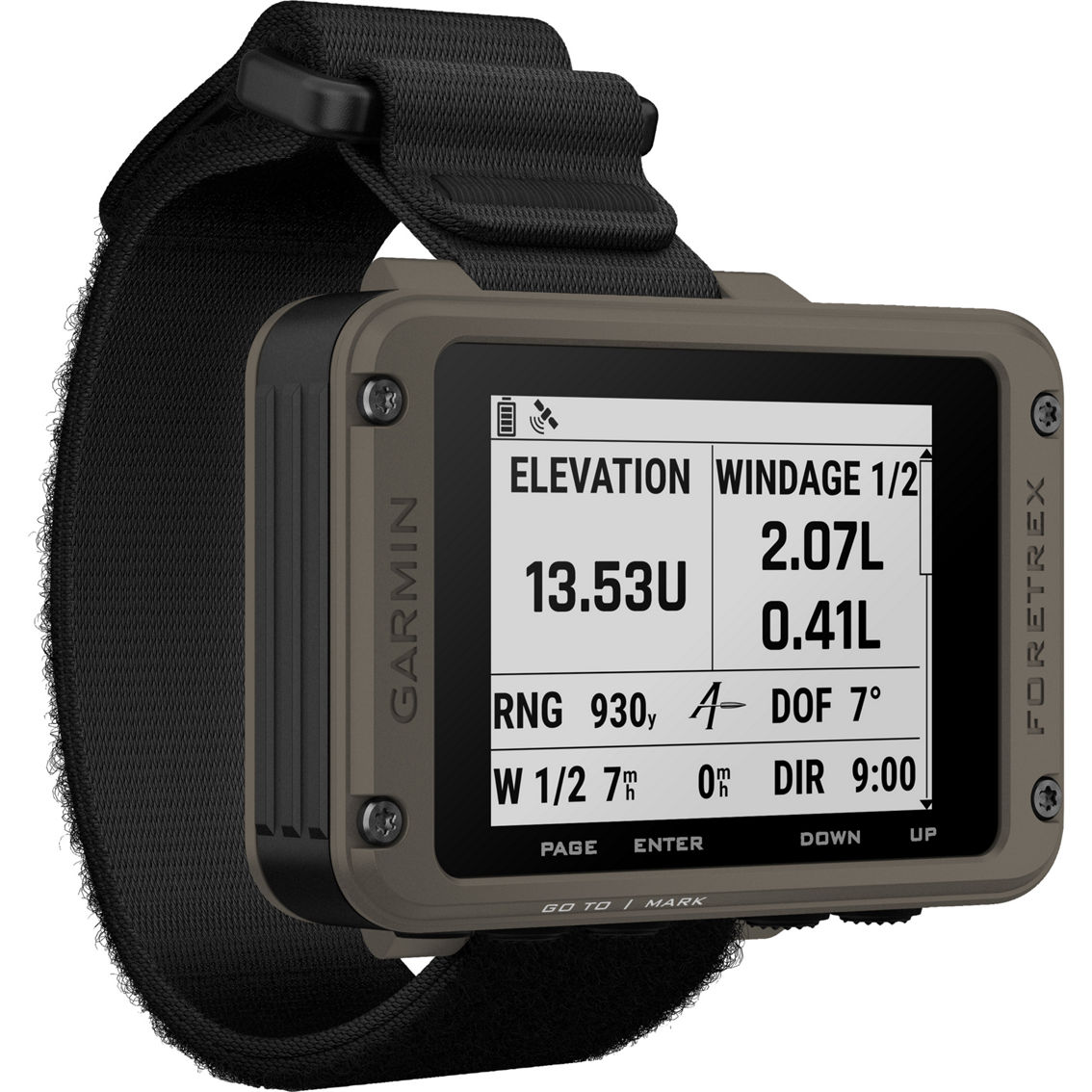 Garmin Foretrex 901 Ballistic Edition Wrist Mounted GPS Navigator with Strap - Image 2 of 9