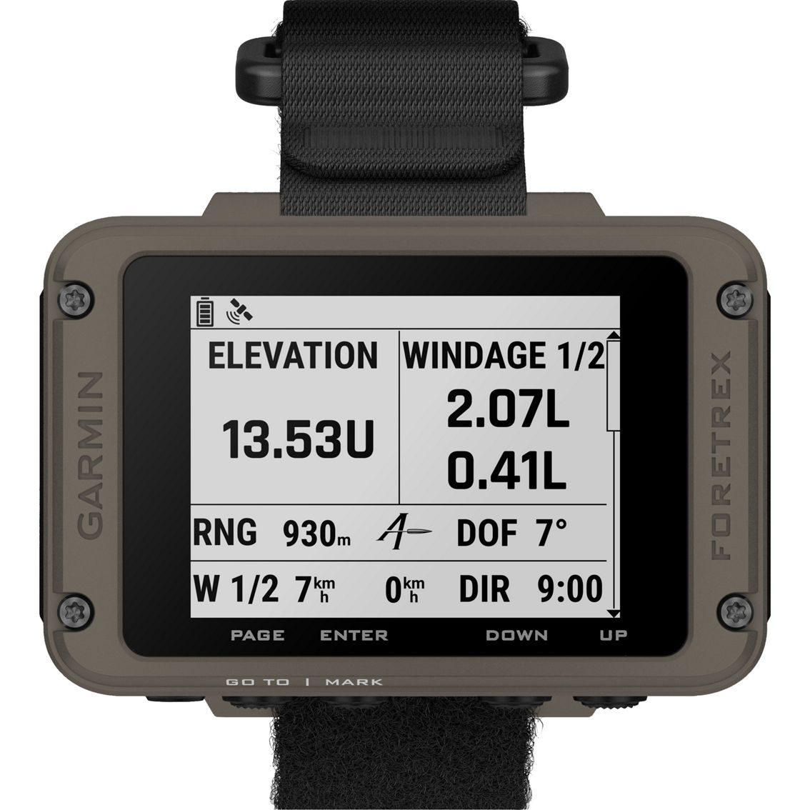 Garmin Foretrex 901 Ballistic Edition Wrist Mounted GPS Navigator with Strap - Image 8 of 9