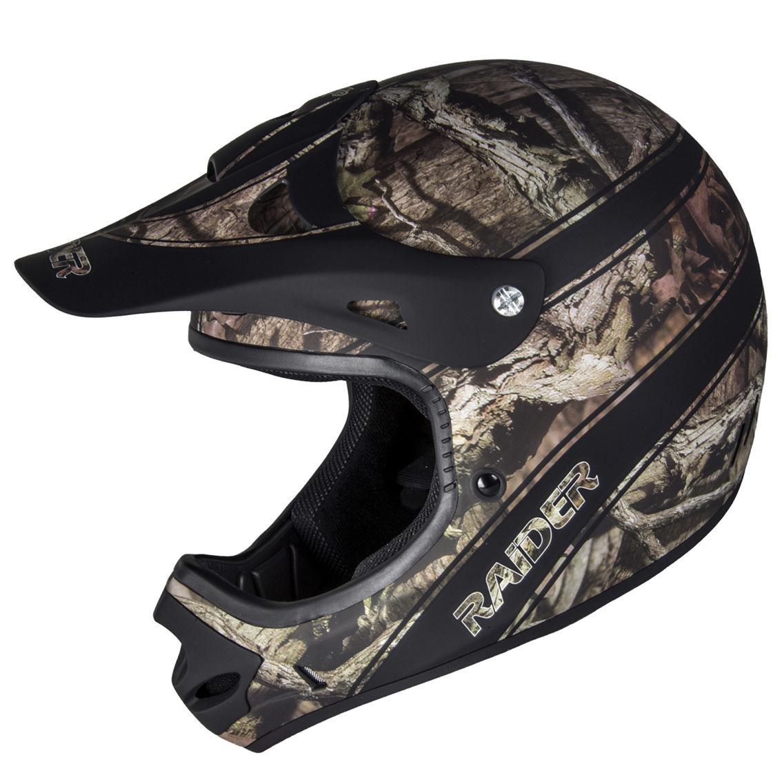 Raider Mossy Oak Camo MX Helmet - Image 3 of 6