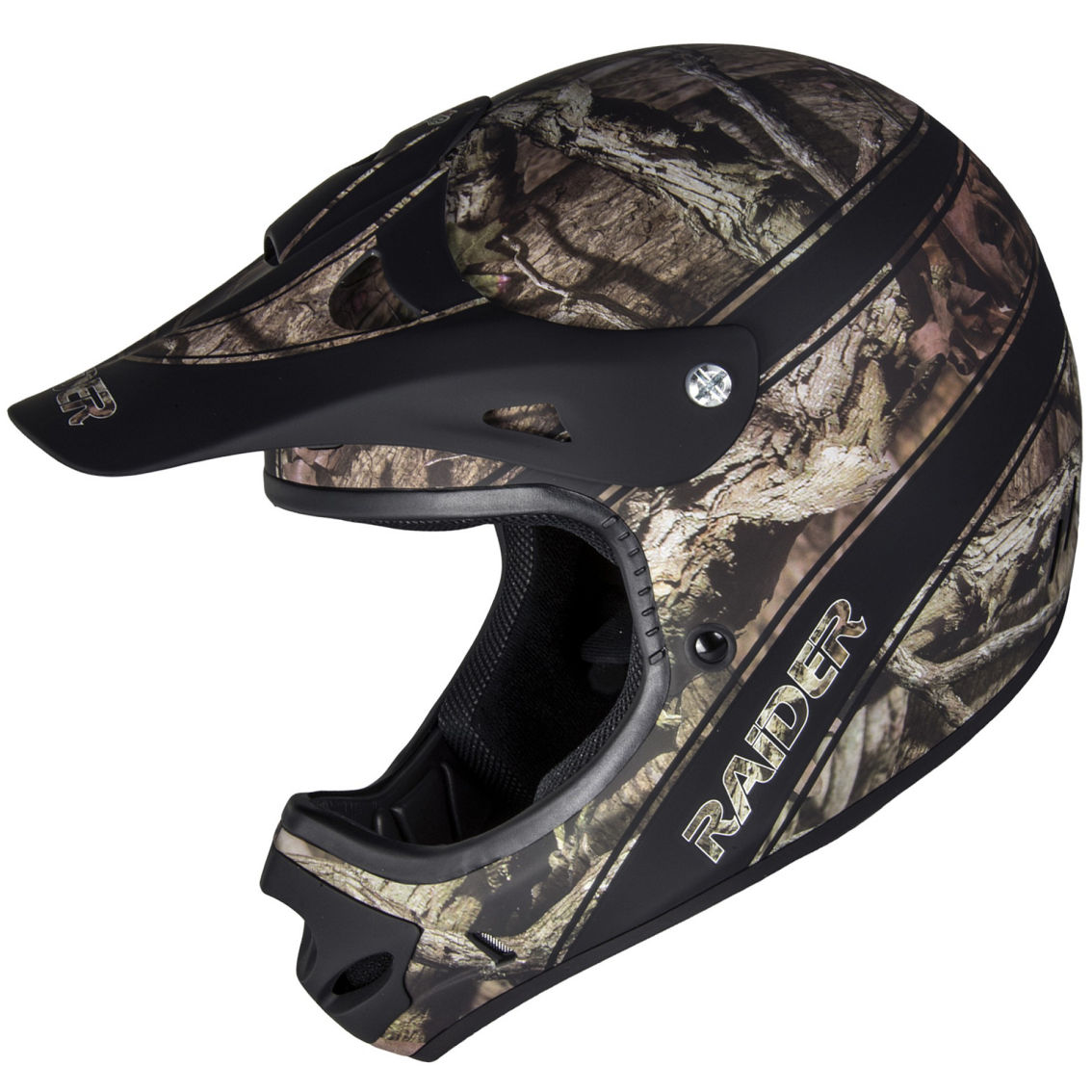 Raider Mossy Oak Camo MX Helmet - Image 6 of 6