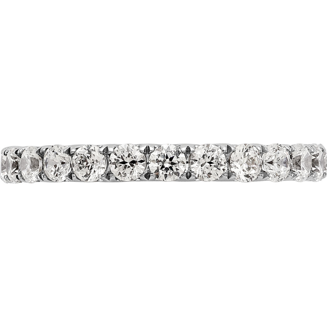 True Origin 14K White Gold 1.5 CTW Lan Grown Diamond Round Eternity Band, Certified - Image 2 of 5