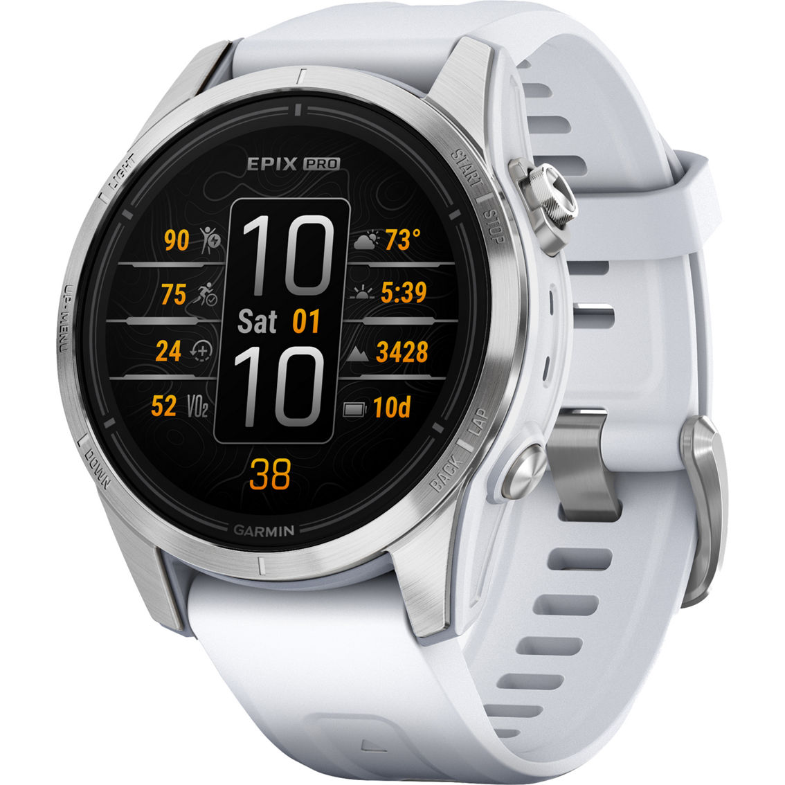 Garmin Epix Pro (Gen 2) Standard Edition Silver Smartwatch - Image 2 of 9
