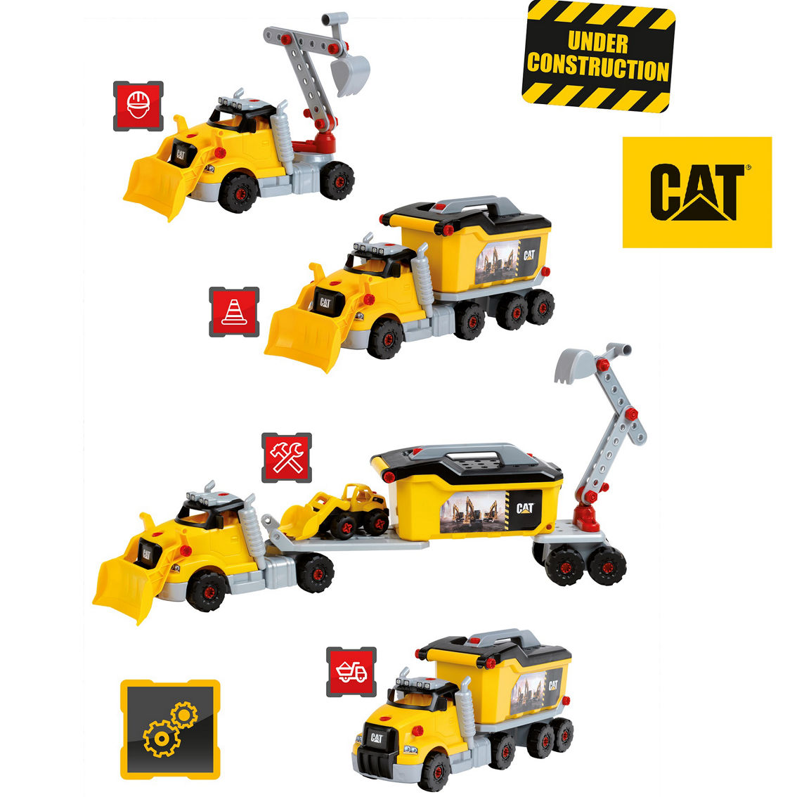 Theo Klein Cat: Tool Truck Set 4 in 1 - Image 2 of 3