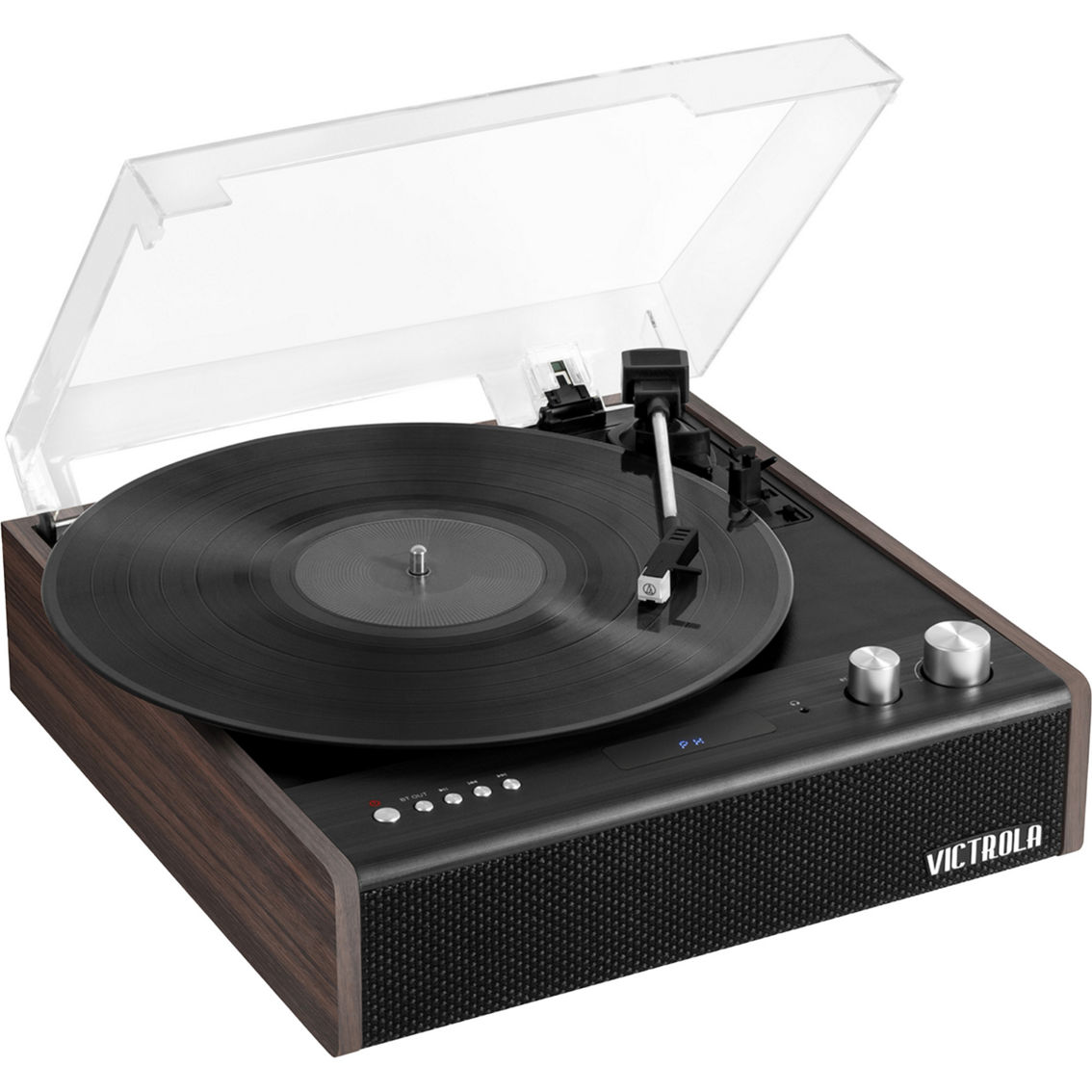 Victrola Eastwood Espresso Bluetooth Turntable with Built-In Speakers - Image 2 of 4