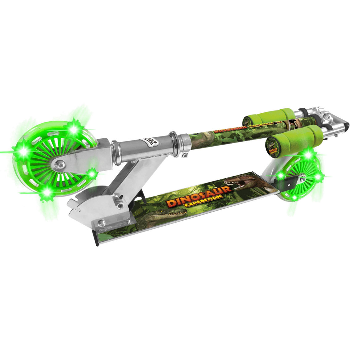 Dinosaur Folding Scooter with Flashing Wheels - Image 3 of 5