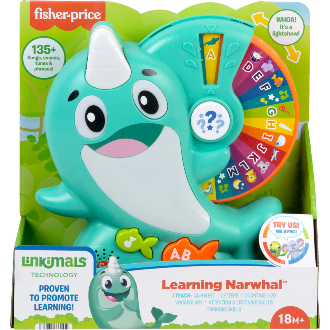 Fisher-Price Linkimals Letters & Learning Narwhal - Image 1 of 4