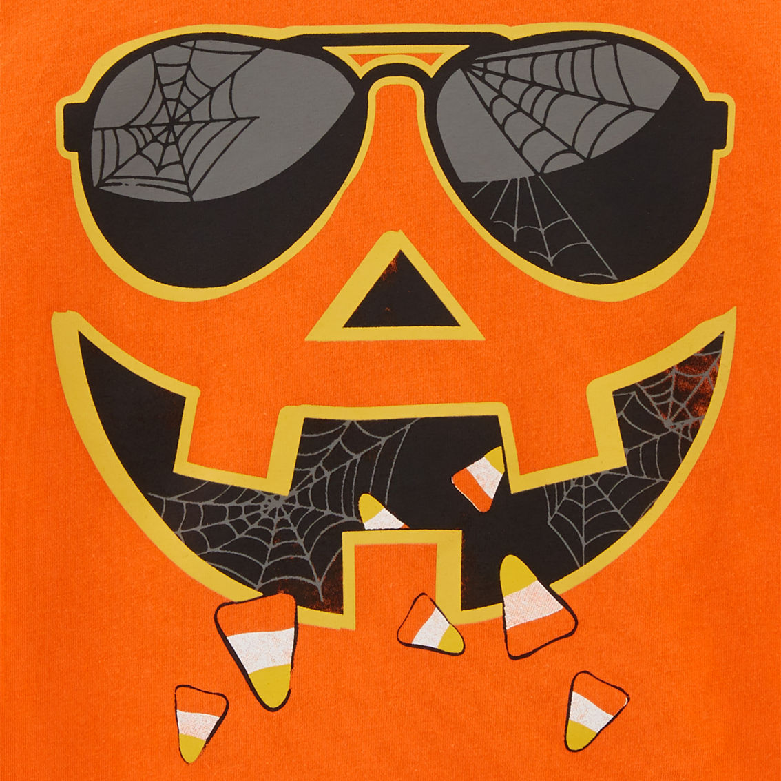 Carter's Toddler Boys Halloween Jack O Lantern Jersey Tee - Image 2 of 2