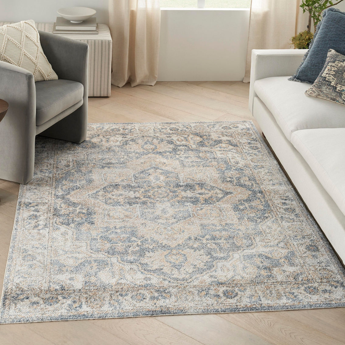 Nourison Astra Machine Washable Persian Area Rug - Image 8 of 10