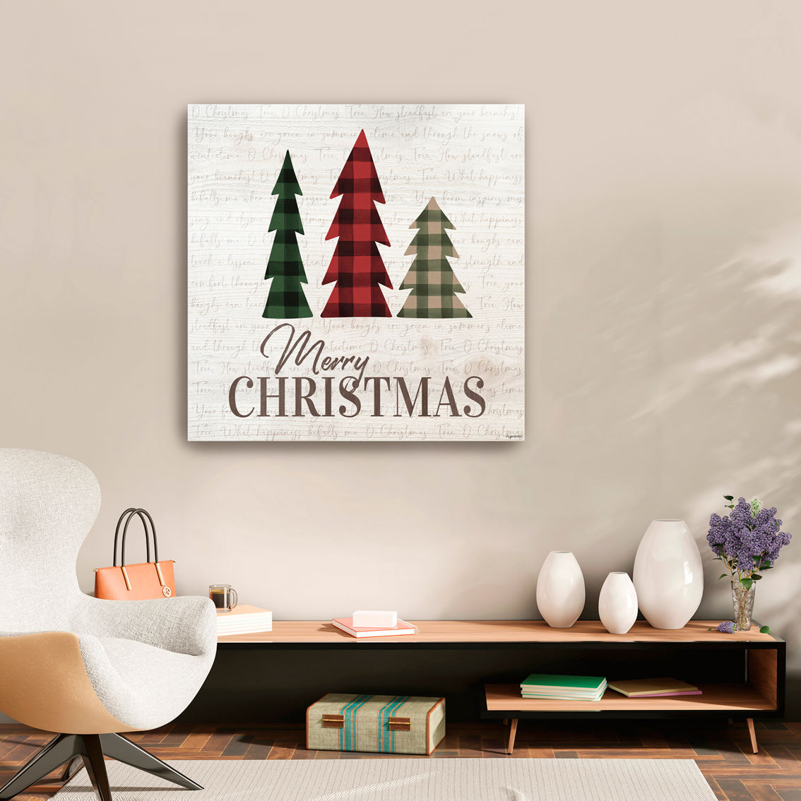 Inkstry Merry Christmas Canvas Giclee - Image 3 of 3