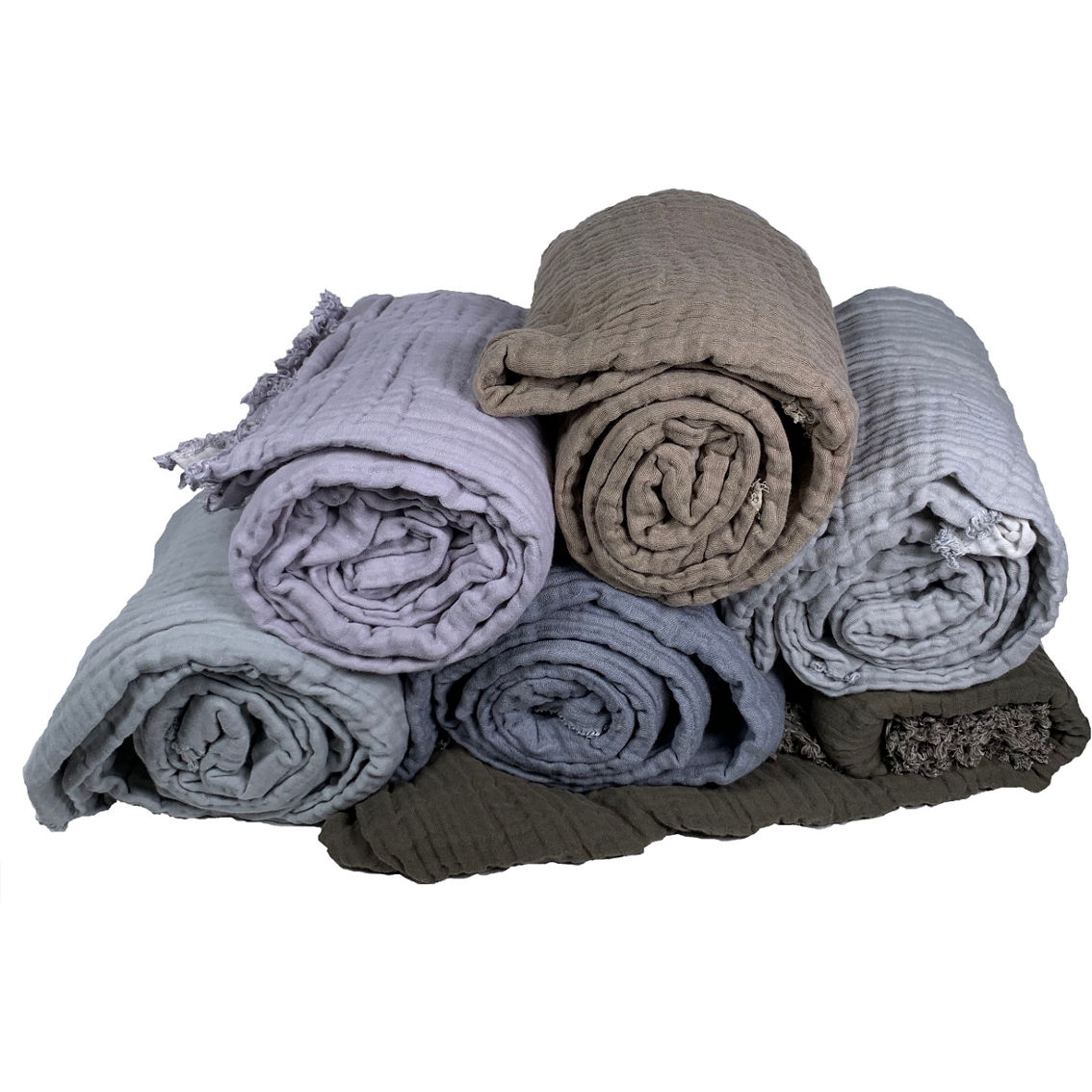 Truly Soft Two Toned Organic Throw Blanket - Image 4 of 5