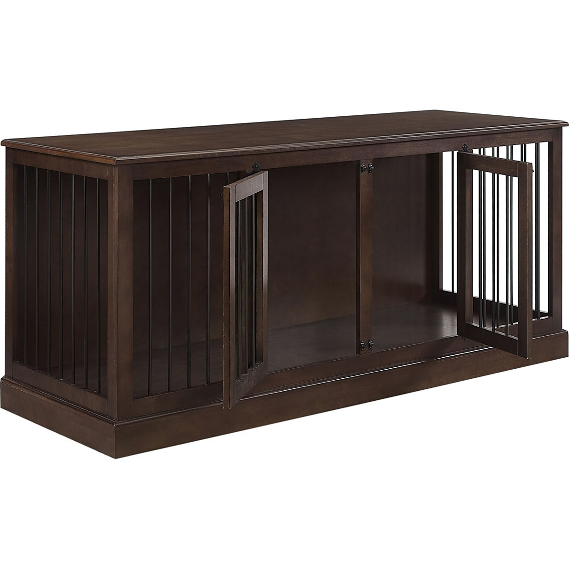 Crosley Furniture Winslow Medium Credenza Pet Crate, Dark Brown - Image 4 of 7