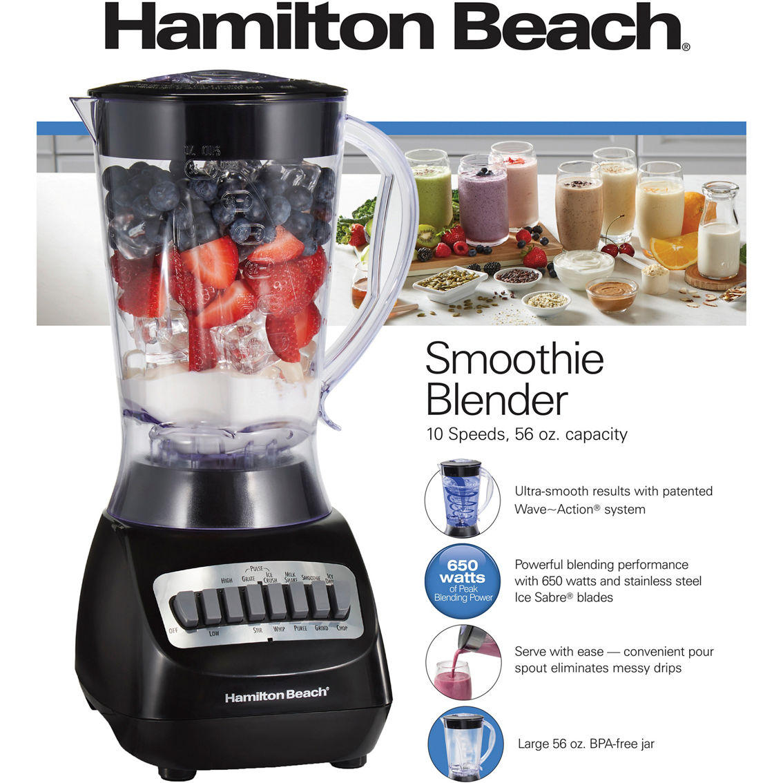 Hamilton Beach Smoothie Blender - Image 4 of 4