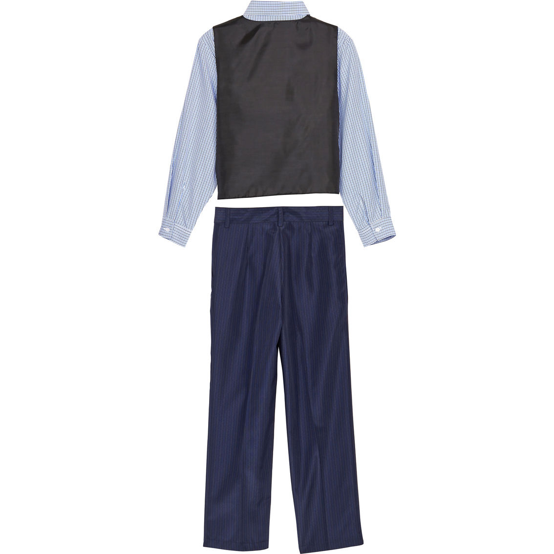 Andrew Fezza Baby Boys Navy Woven Vest 4 pc. Set - Image 2 of 2