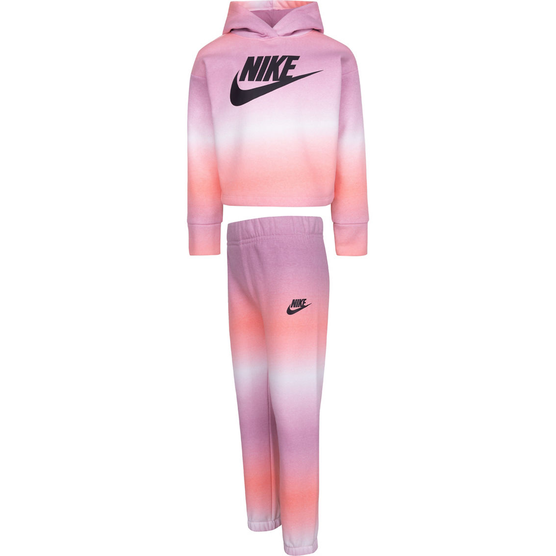 Nike Little Girls Printed Club Joggers 2 pc. Set - Image 1 of 3