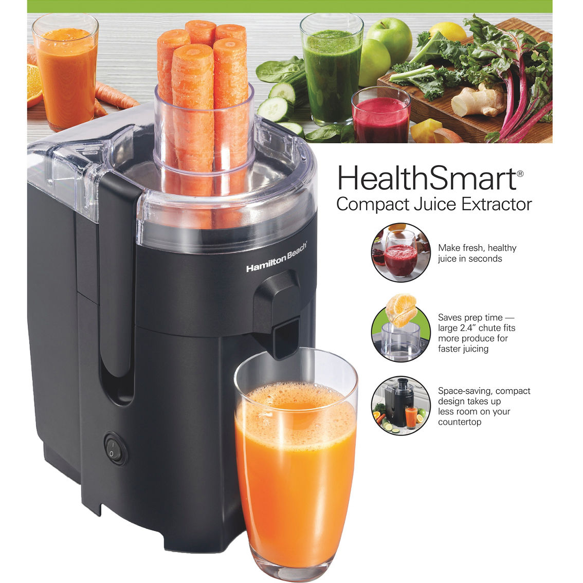 Hamilton Beach HealthSmart Compact Juice Extractor - Image 2 of 3