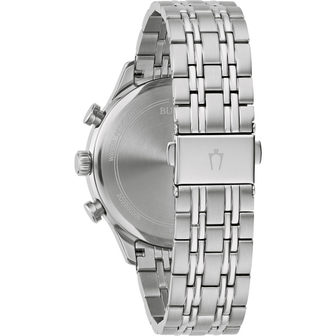 Bulova Men’s Quartz Chronograph Silvertone Stainless Steel Bracelet Watch 96A295 - Image 2 of 3